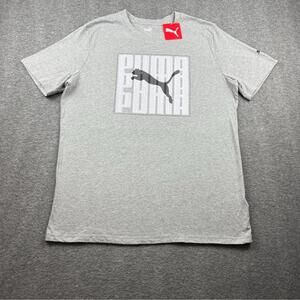 PUMA Men's Grey Short Sleeve Tee New Size Large
